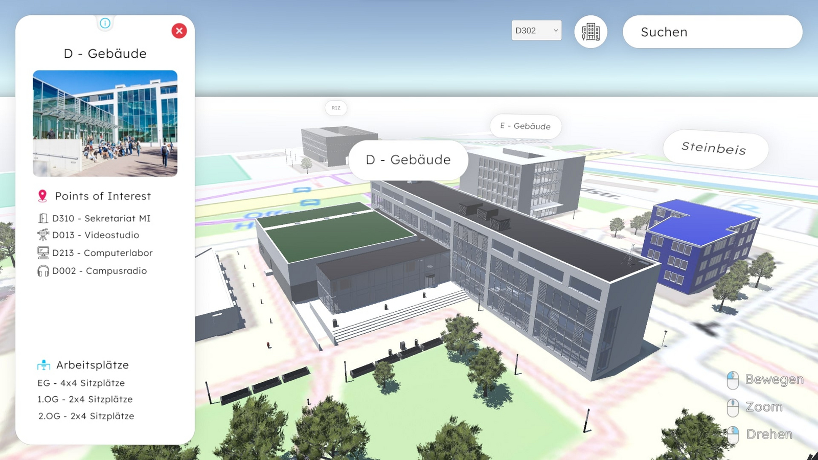 Unser Campus in 3D