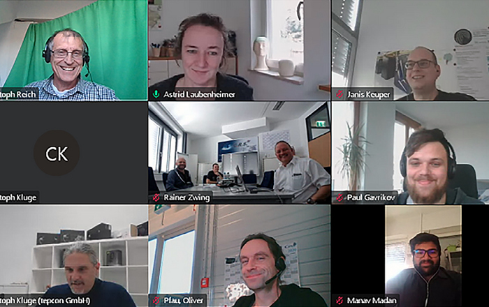 Screenshot Zoom-Meeting-Teilnehmer
