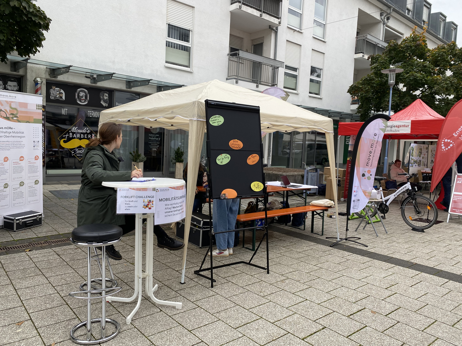 Der move.mORe-Stand bei den Sinzheimer Klimatagen